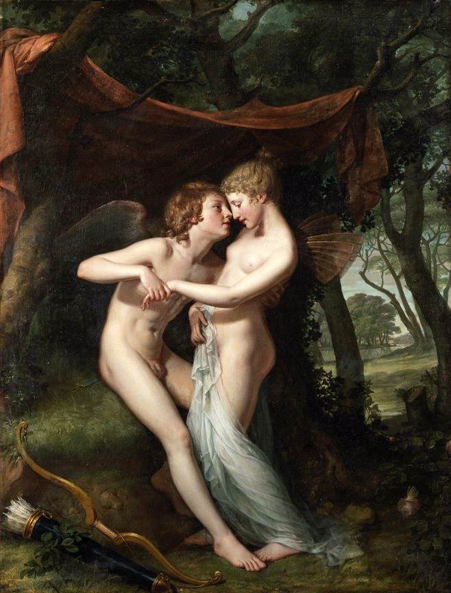 Cupid and Psyche in the Nuptial Bower by HAMILTON, Hugh Douglas