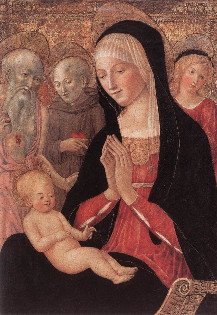 Madonna and Child with Saints and Angels by FRANCESCO DI GIORGIO MARTINI