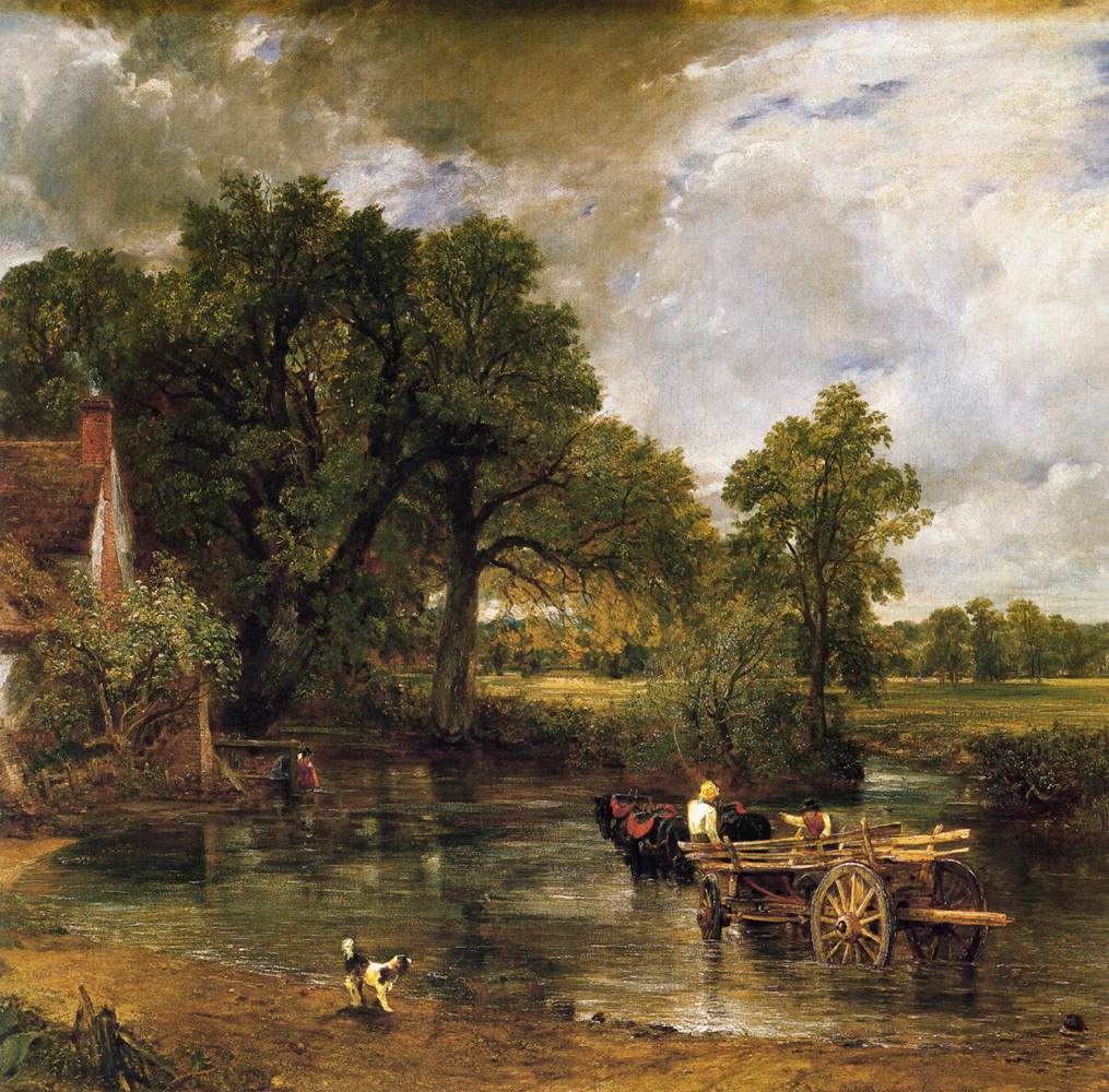 The Hay Wain (detail) by CONSTABLE, John