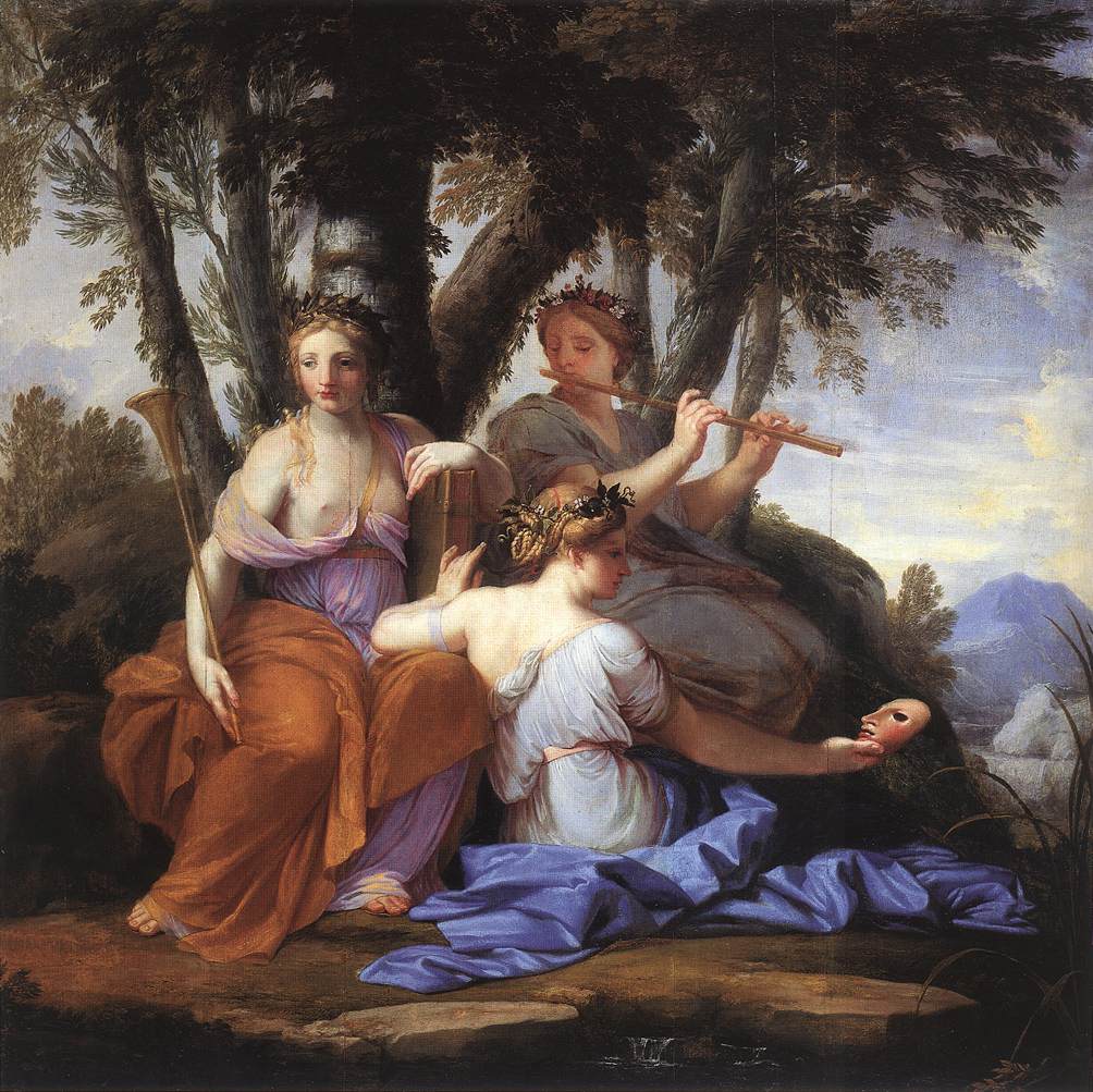 The Muses: Clio, Euterpe and Thalia by