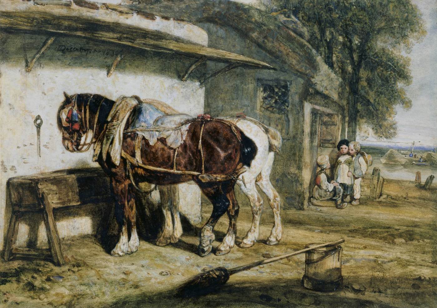 Cart Horses by DECAMPS, Alexandre Gabriel