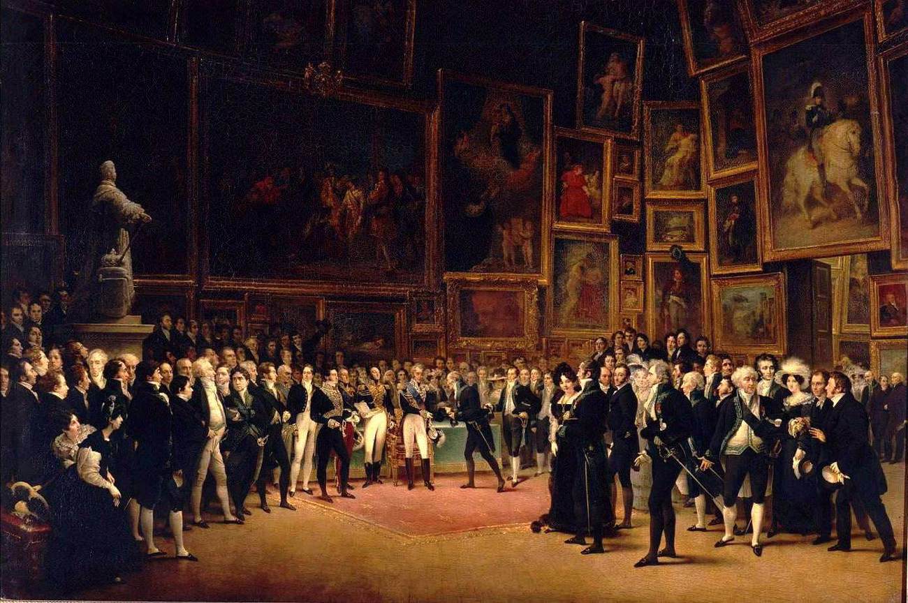 Charles V Distributing Awards to the Artists at the Close of the Salon of 1824 by