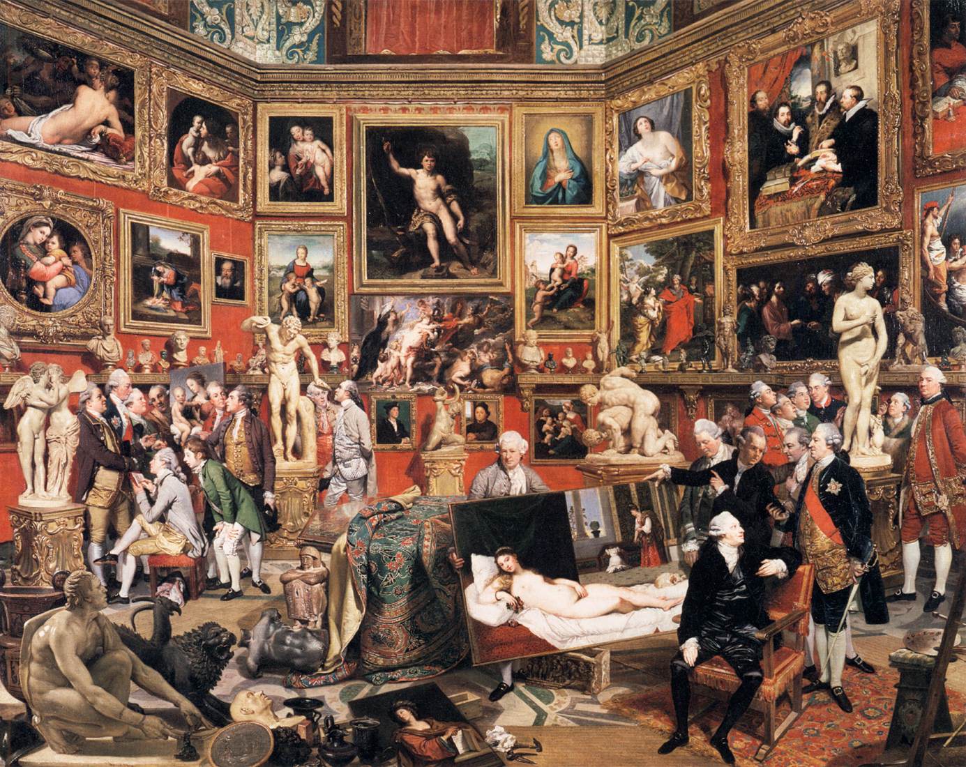 The Tribuna of the Uffizi by ZOFFANY, Johann