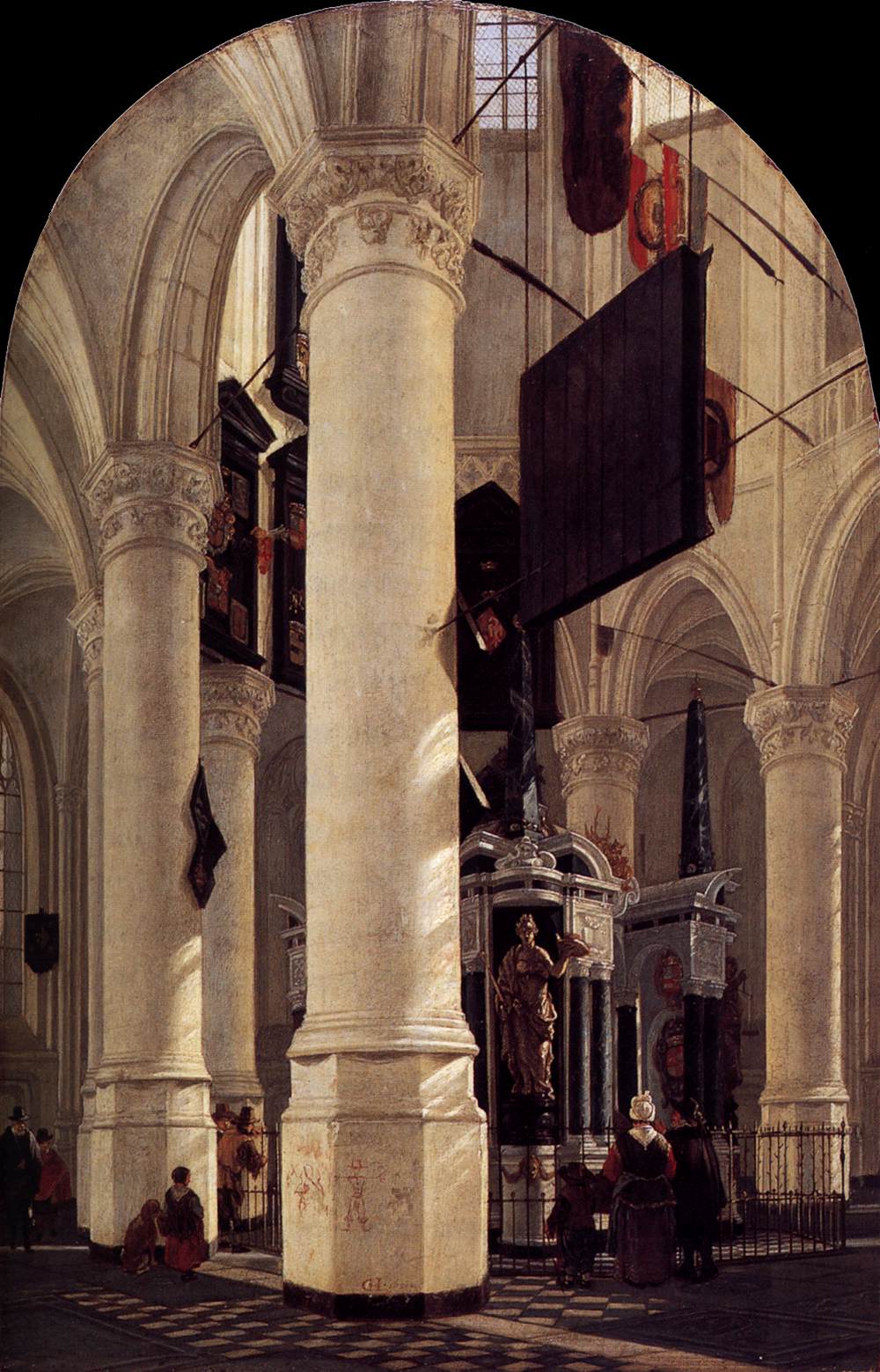 The Nieuwe Kerk in Delft with the Tomb of William the Silent by HOUCKGEEST, Gerard