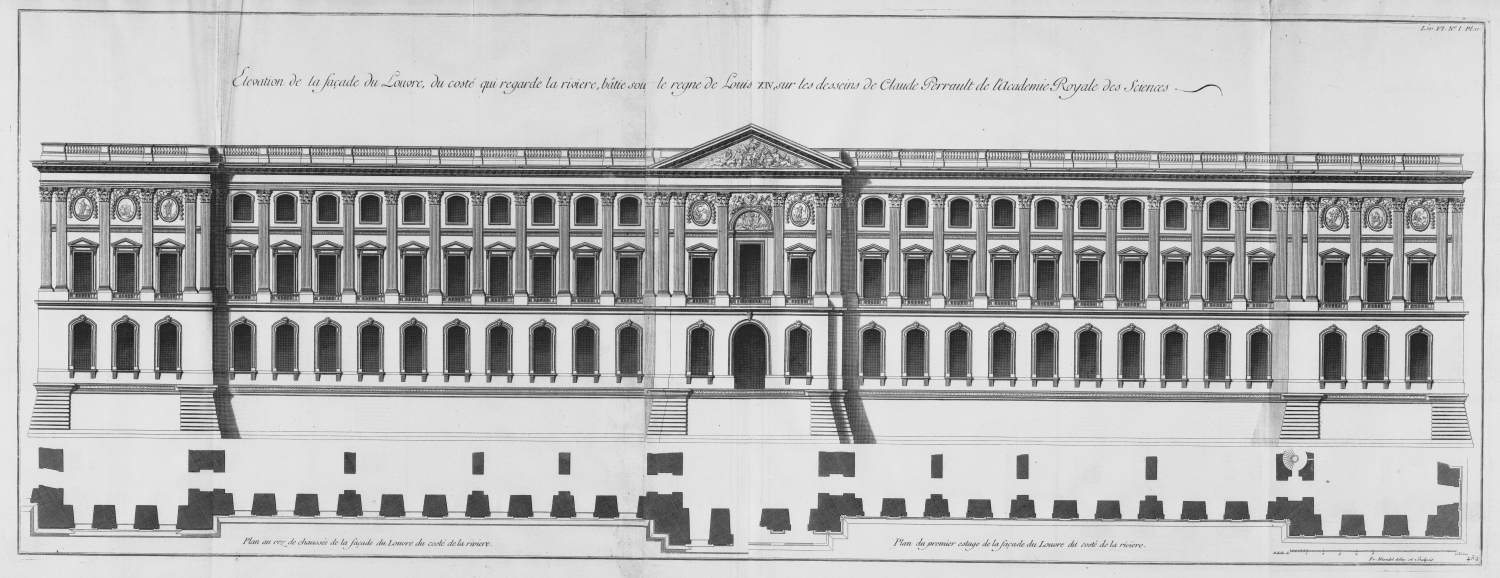 Elevation of the Louvre by BLONDEL, Jacques-François