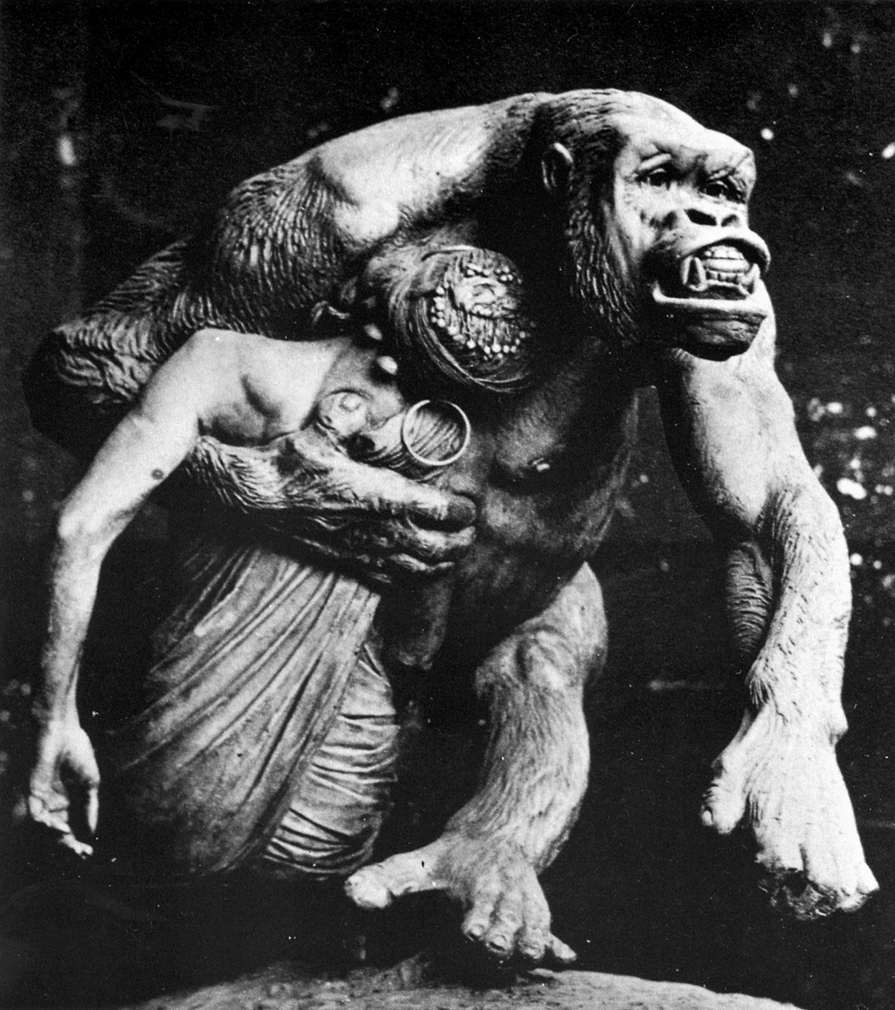 Female Gorilla Carrying off a Negress (destroyed) by FRÉMIET, Emmanuel