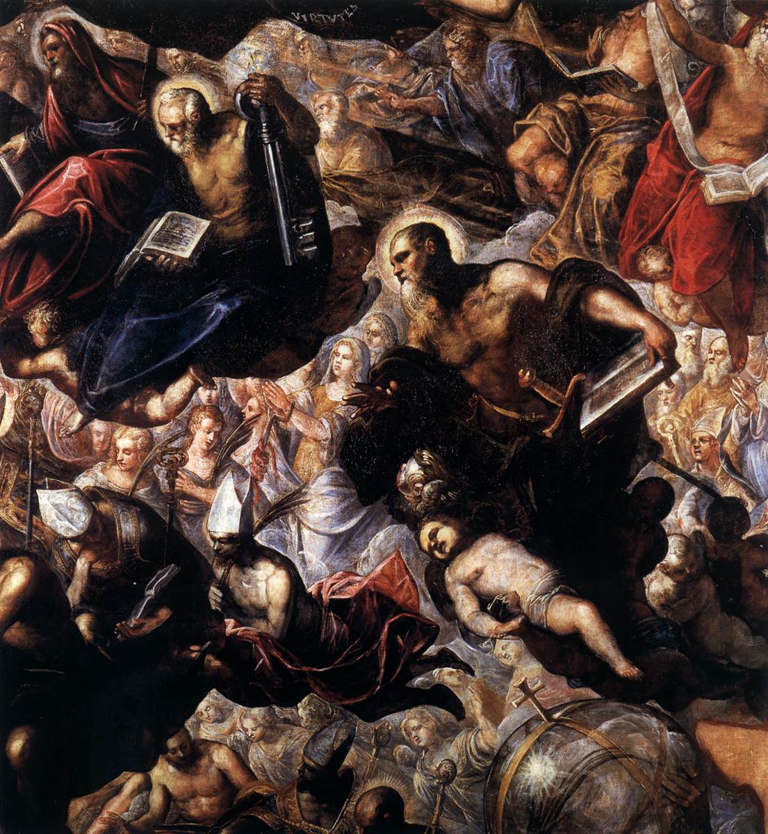 Paradise (detail) by TINTORETTO