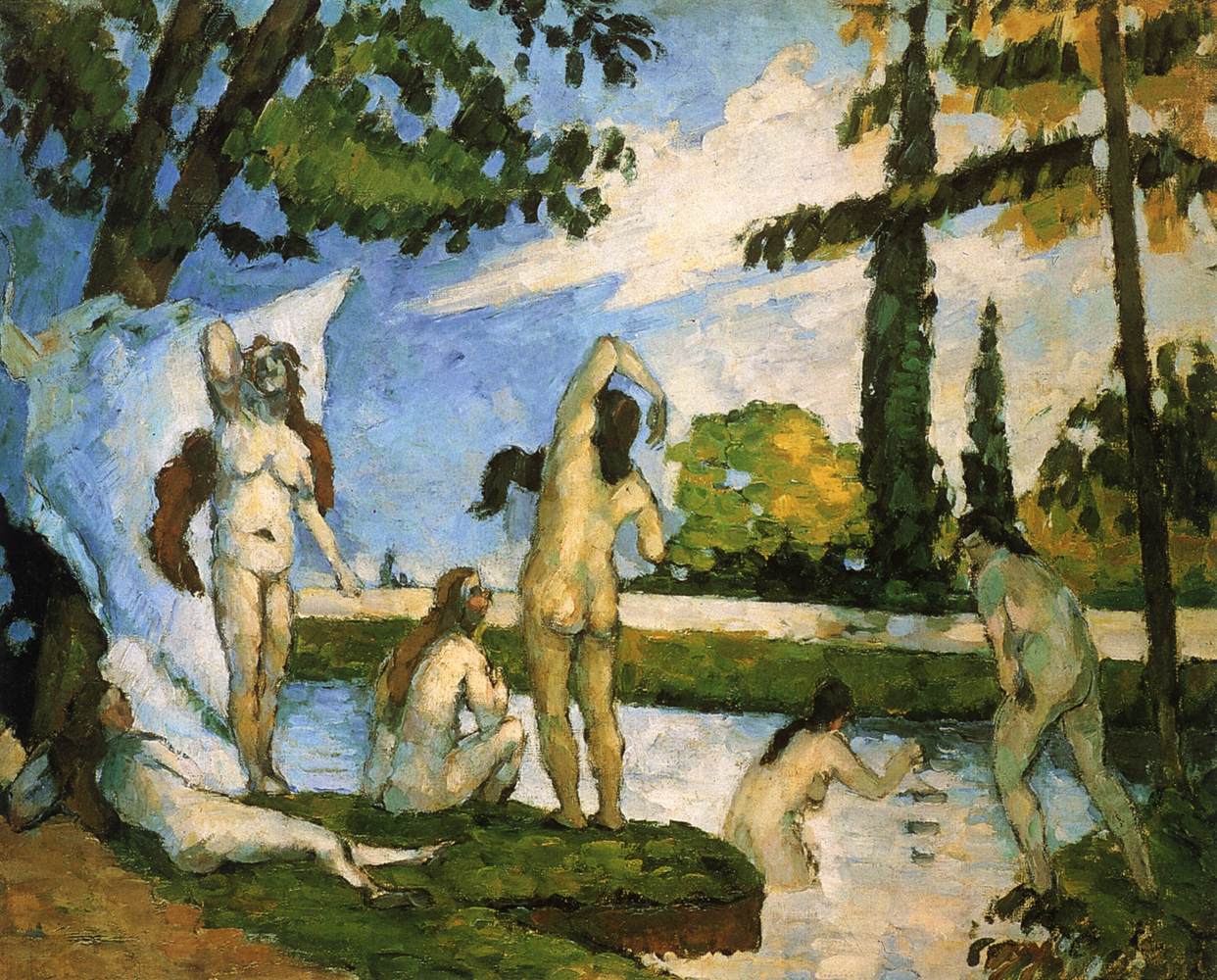 Bathers by CÉZANNE, Paul