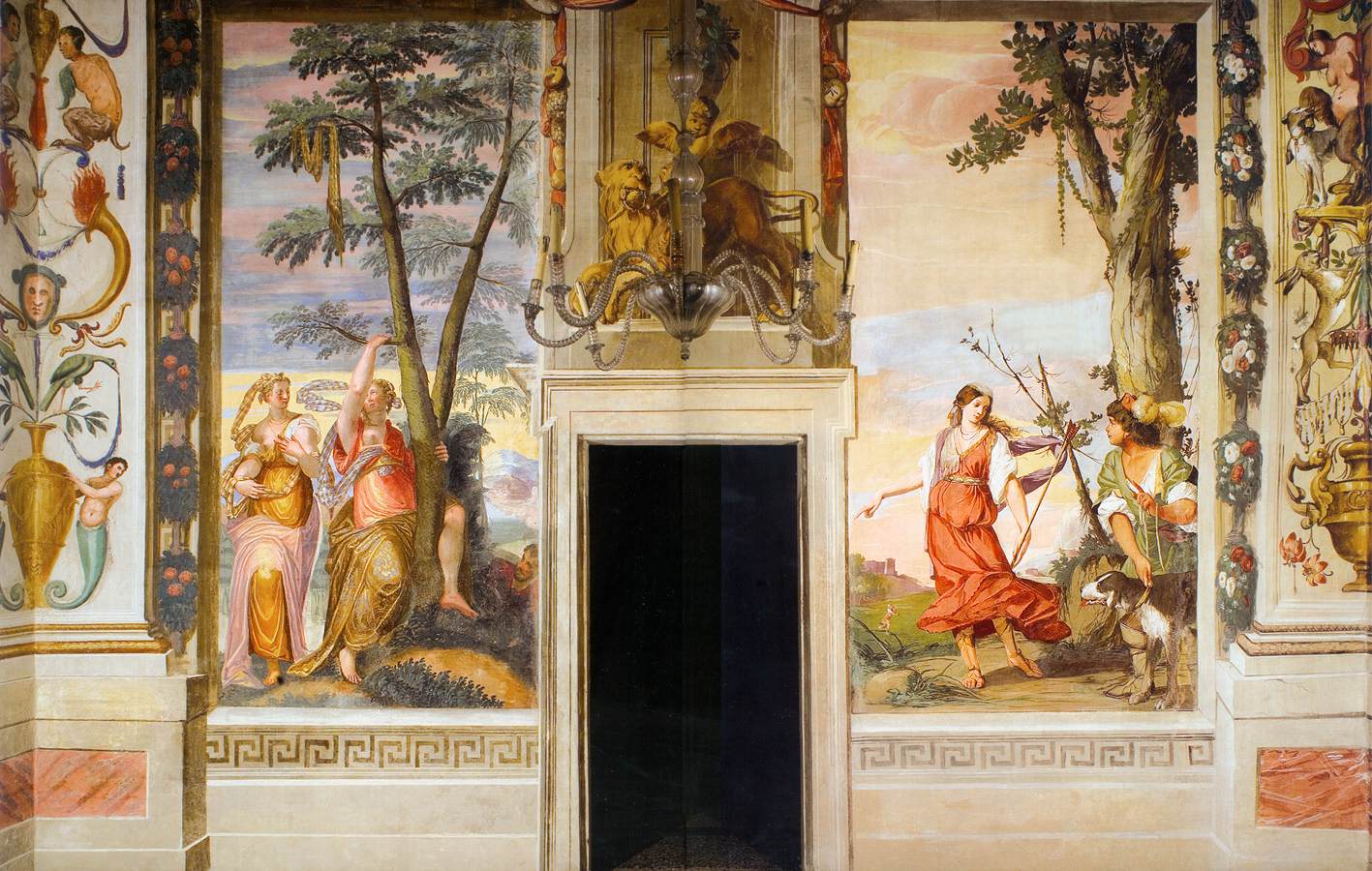 View of a wall in the Pastor Fido camerino by CARPIONI, Giulio