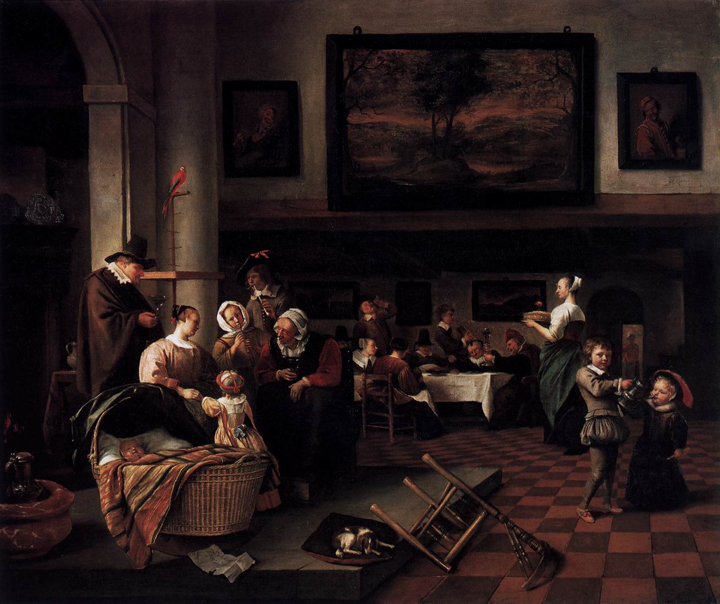 "Baptism ("So de oude songen, so pypen de jongen")" by STEEN, Jan