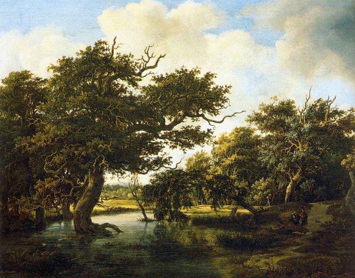 Marshy Wood by HOBBEMA, Meyndert