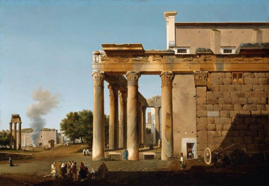 Temple of Antoninus and Faustina by TURPIN DE CRISSÉ, Lancelot-Théodore