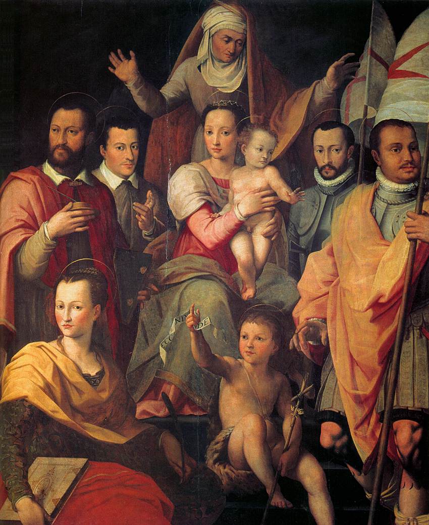 Virgin and Child with St Anne and Members of the Medici Family as Saints by BUTTERI, Giovanni Maria