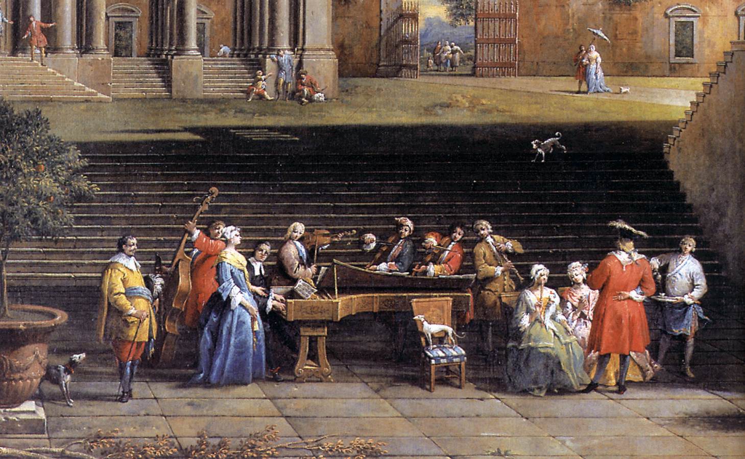 Concert in a Villa (detail) by