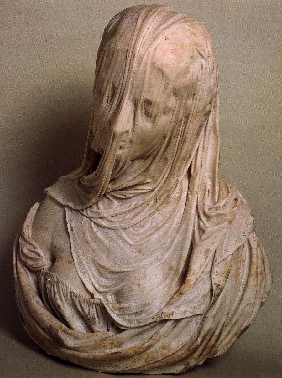 Bust of a Veiled Woman (Puritas) by CORRADINI, Antonio