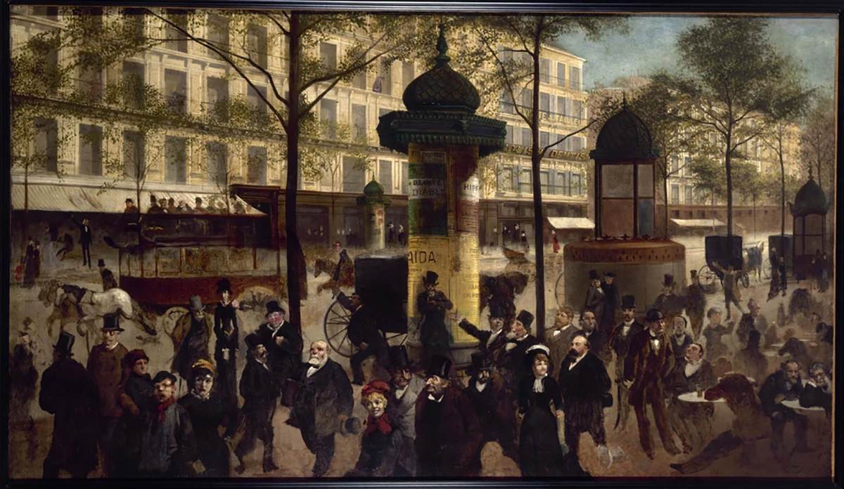 Boulevard Montmartre in Paris by GILL, André