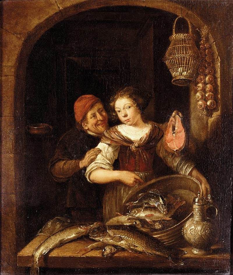 Domestic Scene by BATTEM, Gerrit van