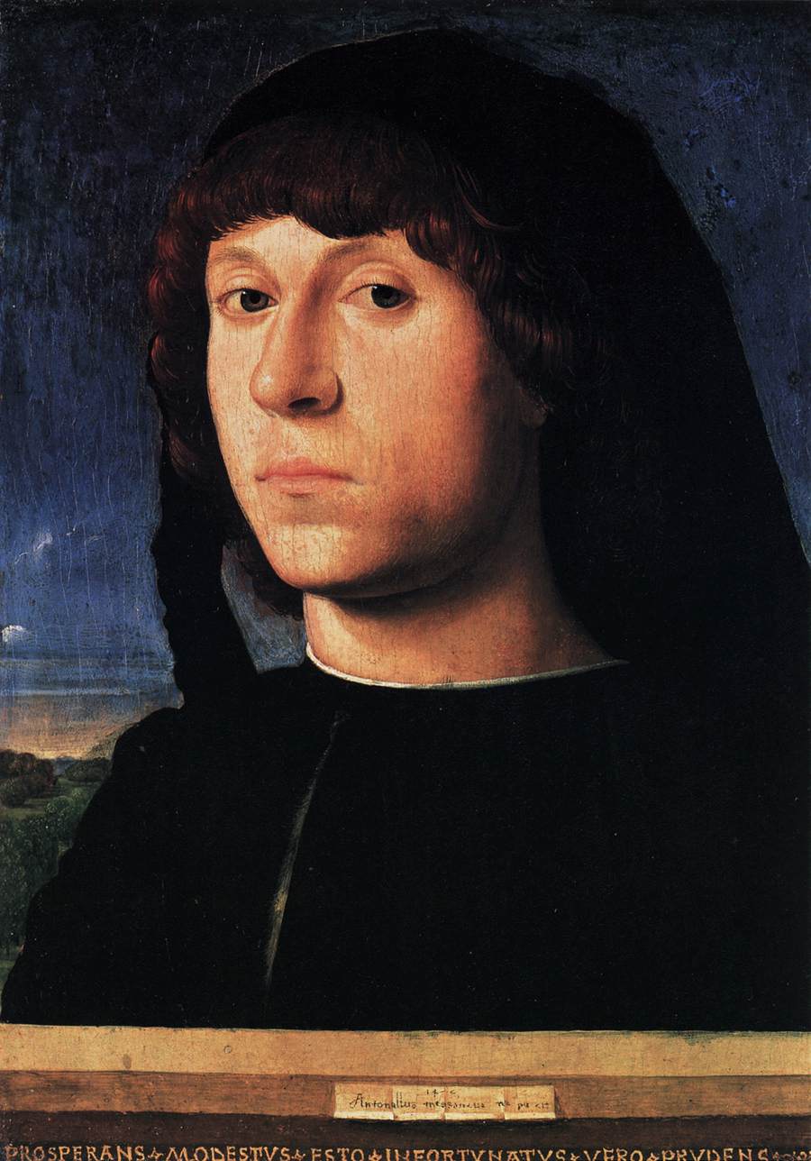 Portrait of a Young Man by ANTONELLO da Messina