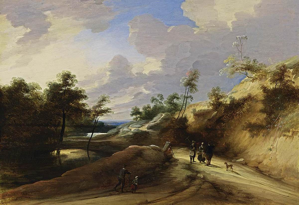 A Wooded Dune Landscape by VADDER, Lodewijk de