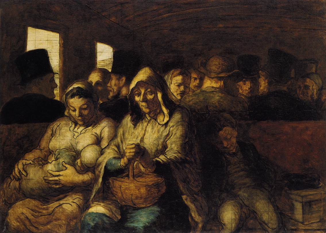 The Third-class Carriage by DAUMIER, Honoré