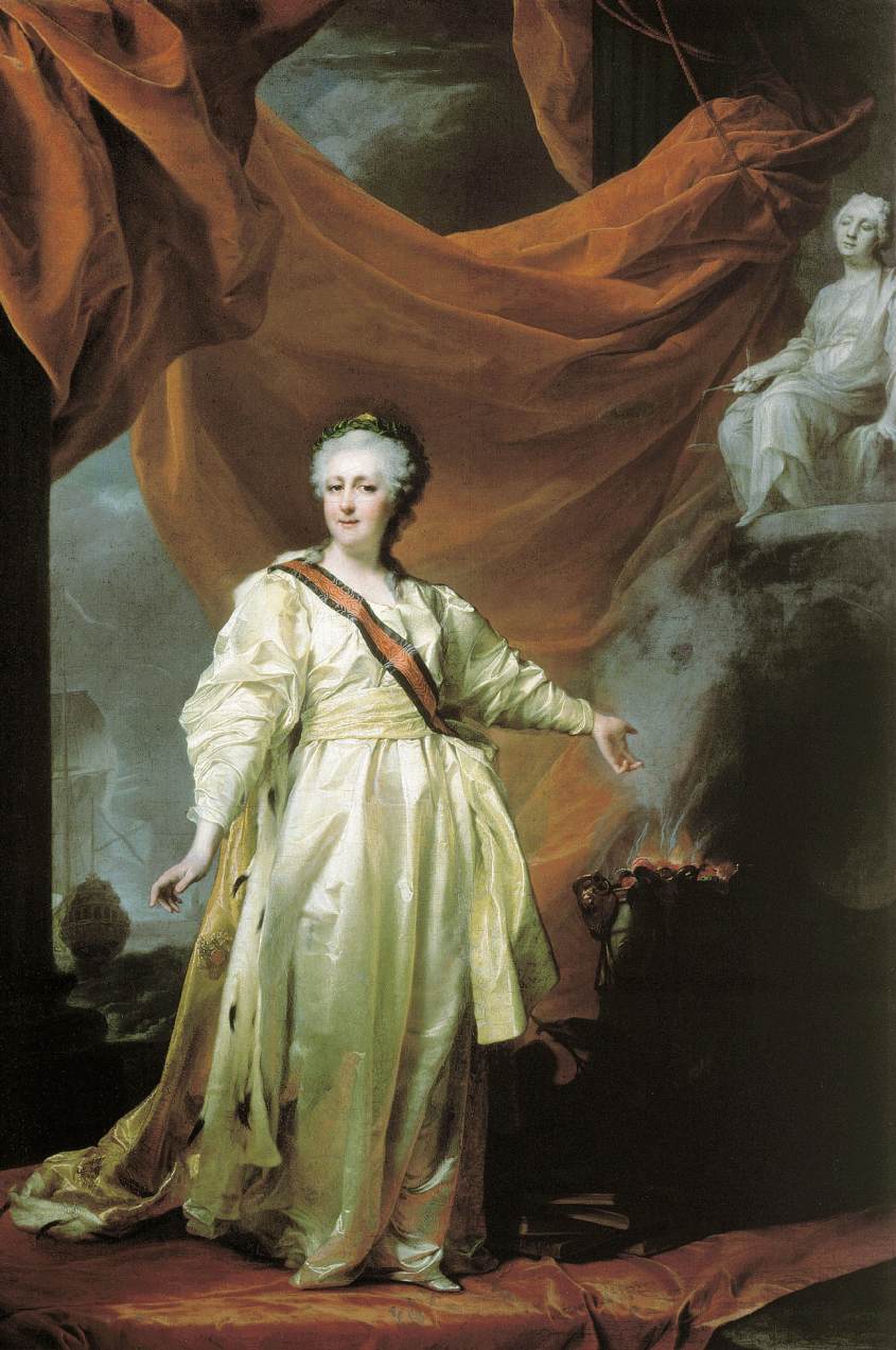 Portrait of Catherine II by LEVITSKY, Dmitry Grigorevich