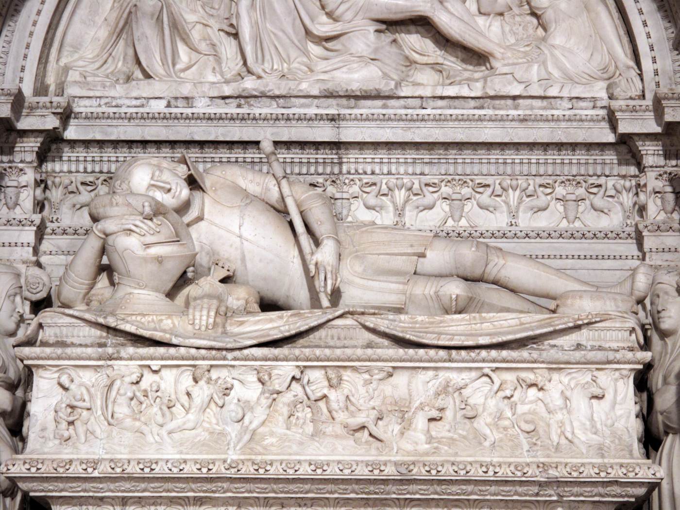 Tomb of Don Ramón Folch de Cardona (detail) by MARIGLIANO, Giovanni