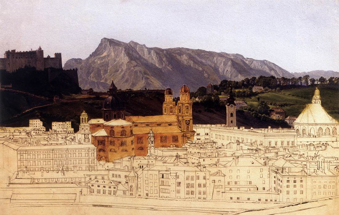 The Rudolfskai in Salzburg by LOOS, Friedrich