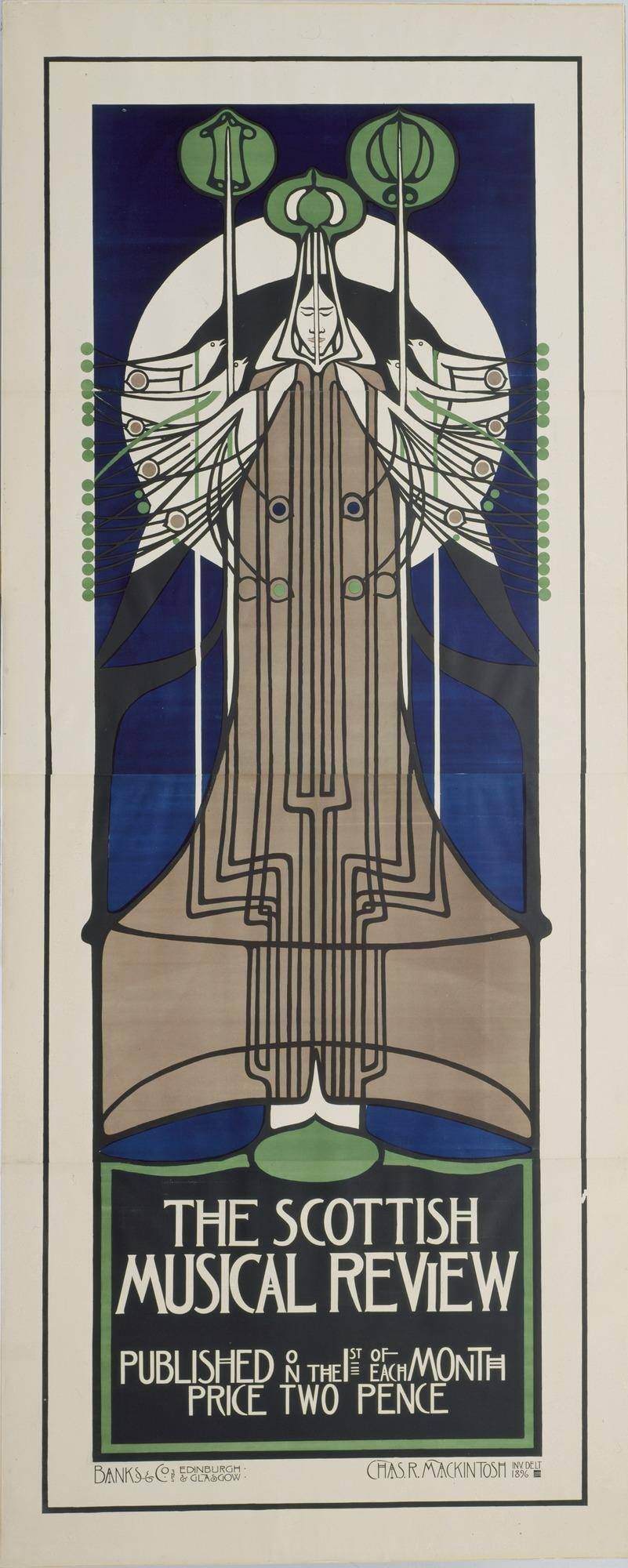 The Scottish Musical Review (Poster for a magazine) by MACKINTOSH, Charles Rennie