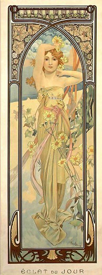 Times of the Day: Brightness of Day by MUCHA, Alphonse