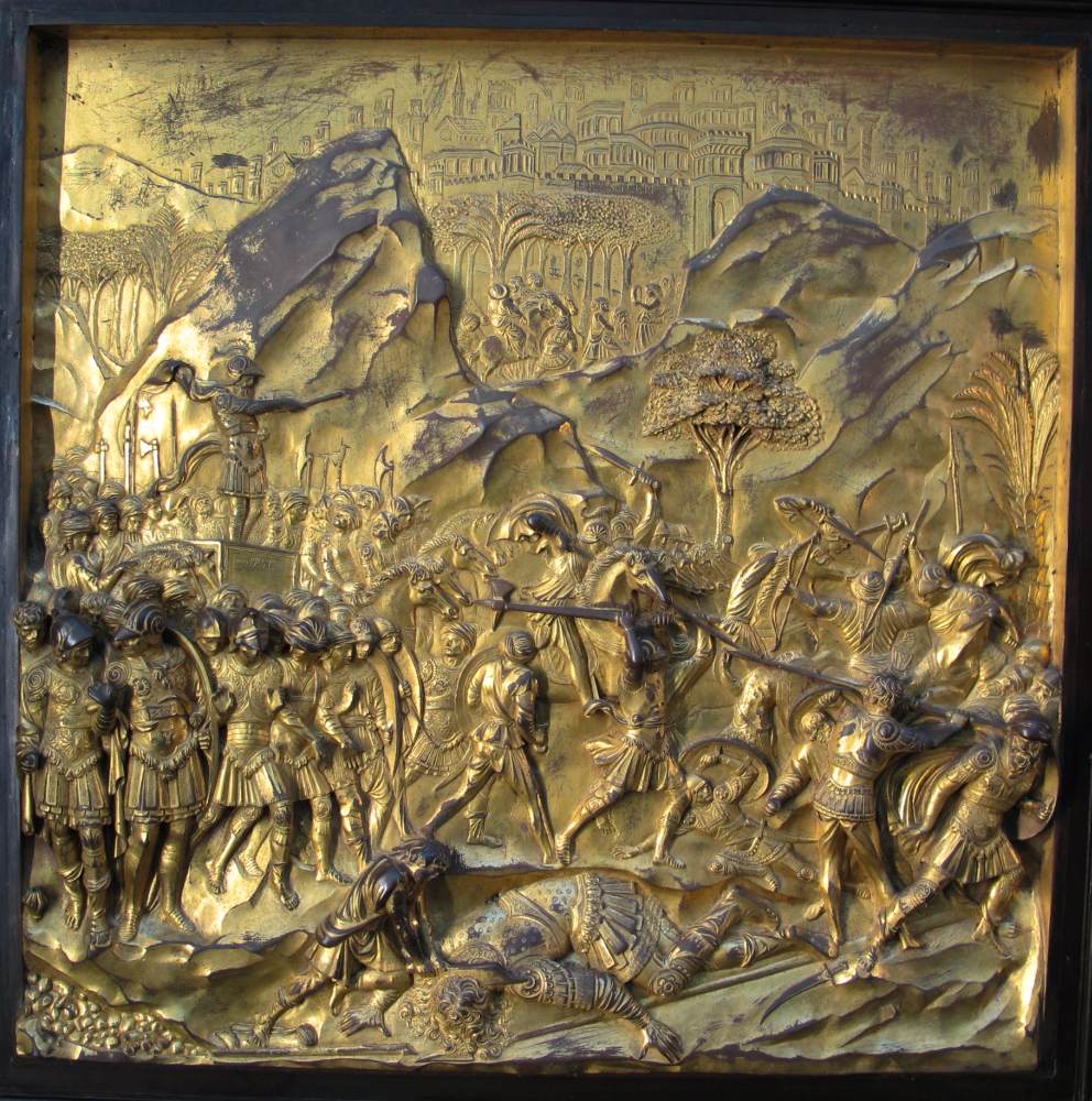 Panel No. 9: David and Goliath by GHIBERTI, Lorenzo