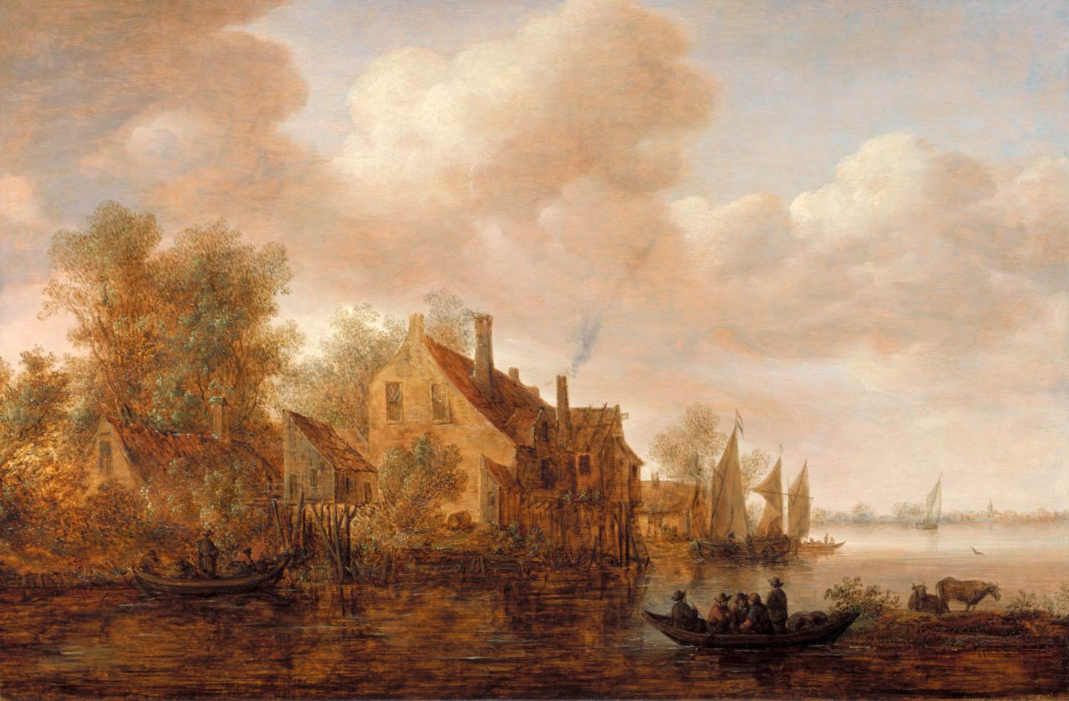 River Landscape by CABEL, Adriaan van der