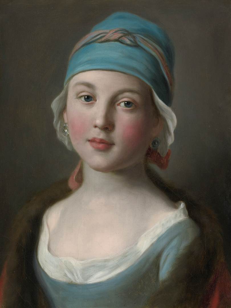 Portrait of a Russian Girl by ROTARI, Pietro Antonio