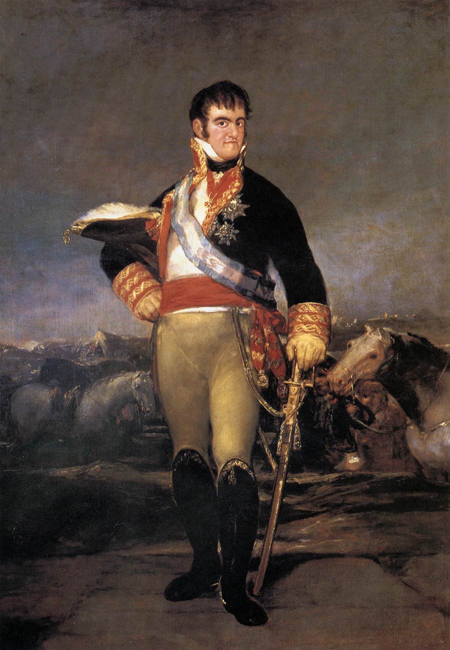 Portrait of Ferdinand VII by GOYA Y LUCIENTES, Francisco de