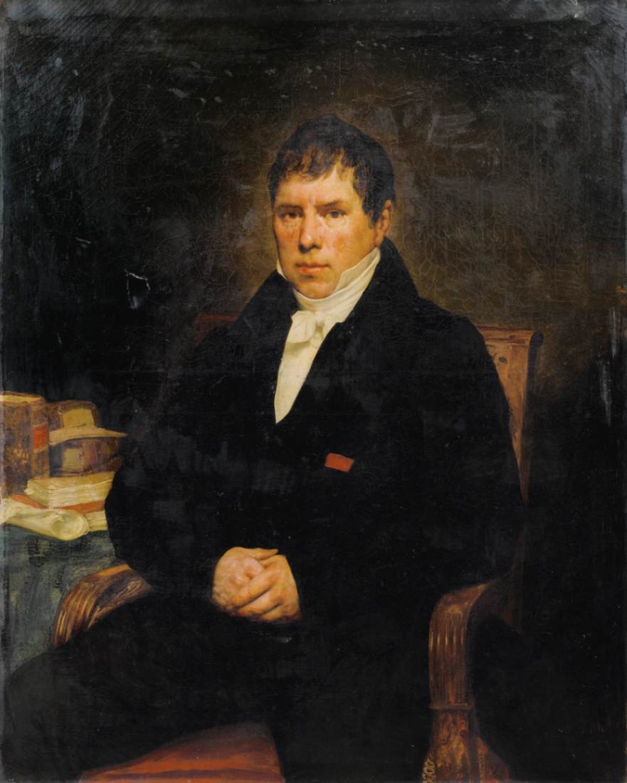 Portrait of a Man at his Desk by SCHEFFER, Ary