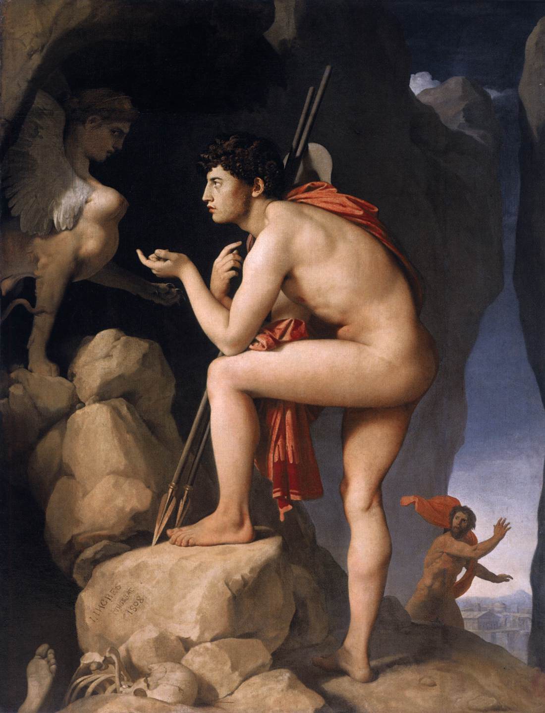 Oedipus and the Sphynx by INGRES, Jean-Auguste-Dominique