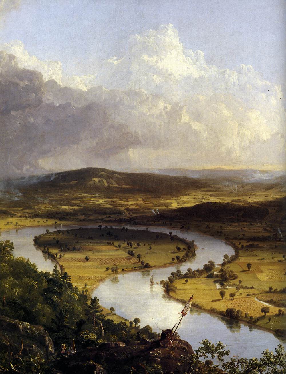 View from Mount Holyoke, Northamptom, Massachusetts, after a Thunderstorm (detail) by