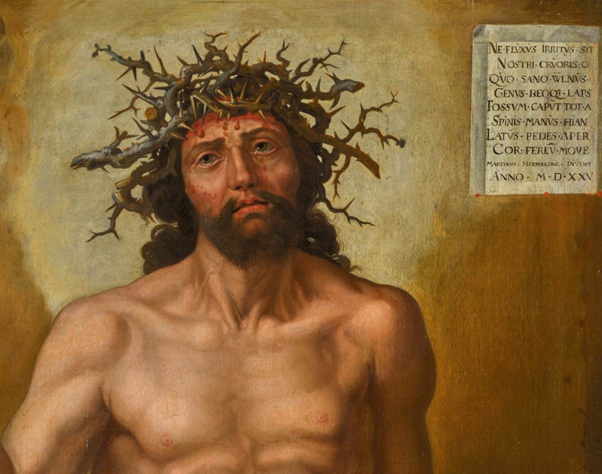 Man of Sorrows (detail) by HEEMSKERCK, Maerten van