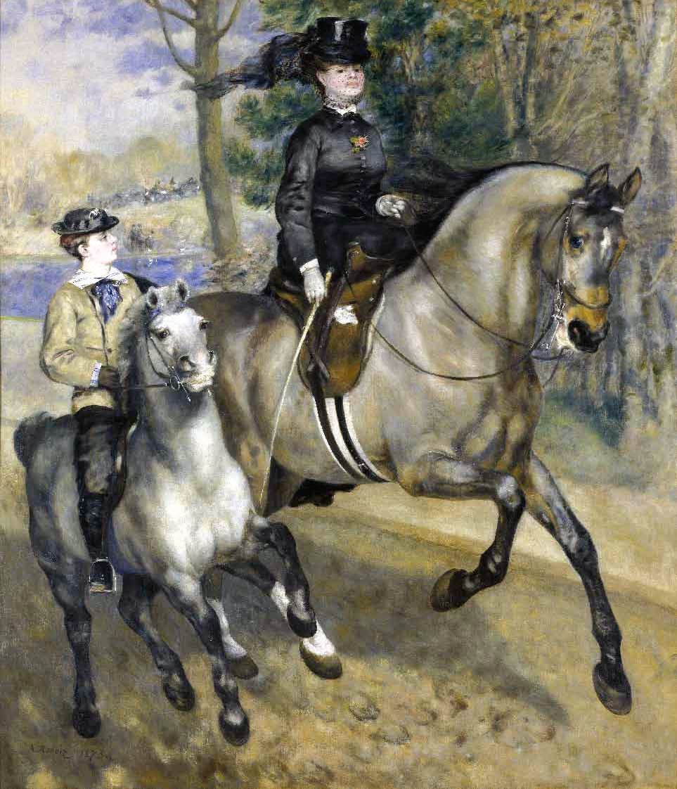 Riding in the Bois de Boulogne by VOORT, Michiel van der, the Elder