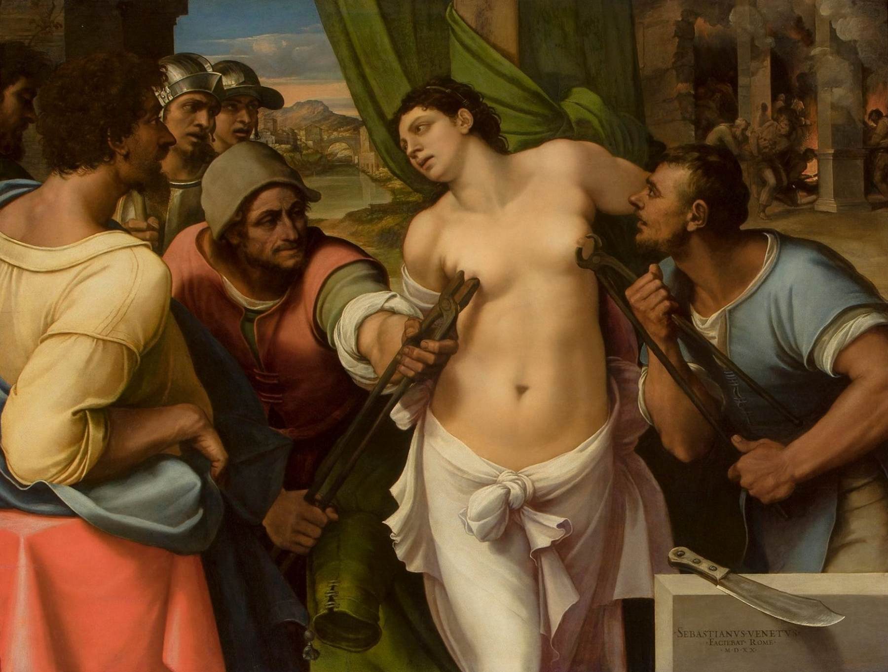 Martyrdom of St Agatha by SEBASTIANO DEL PIOMBO