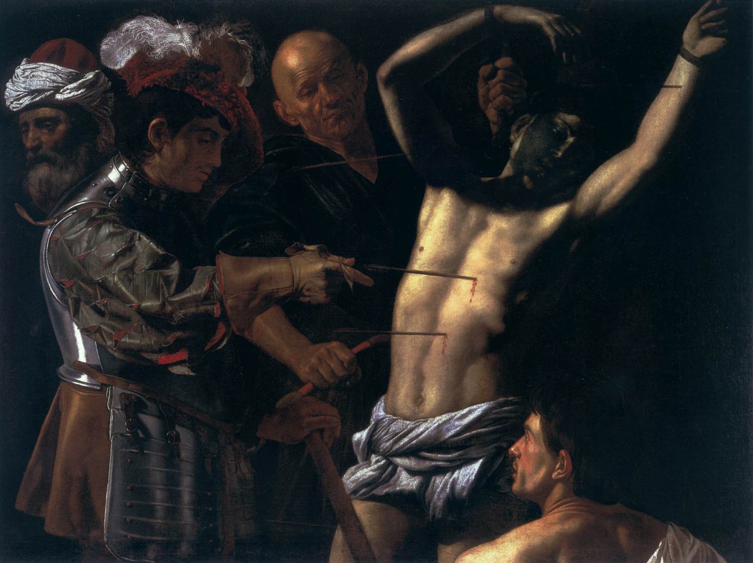 Martyrdom of St Sebastian by CECCO DEL CARAVAGGIO