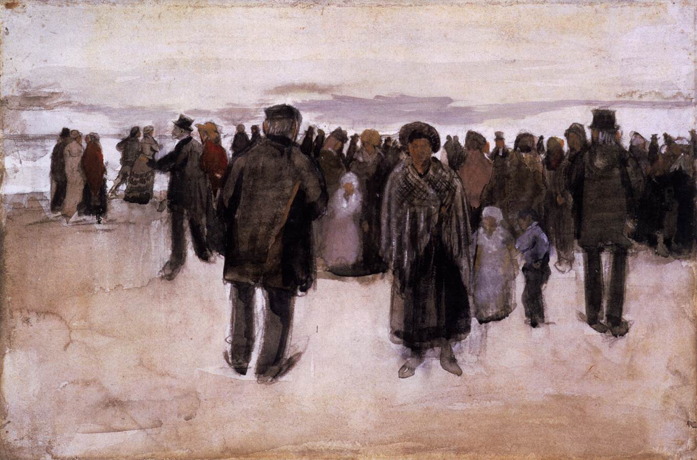 Beach at Scheveningen by GOGH, Vincent van