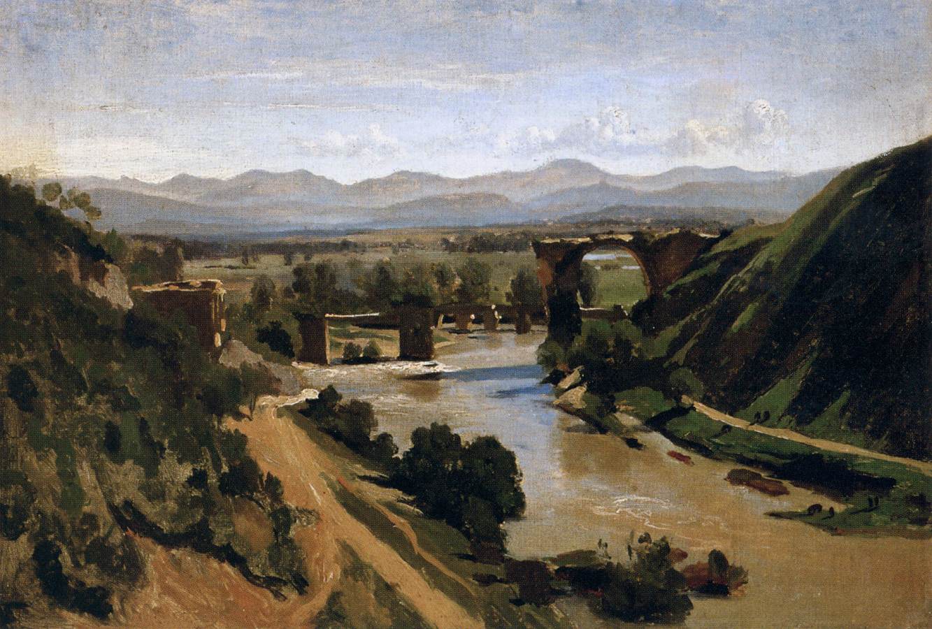 The Bridge of Narni by COROT, Jean-Baptiste Camille