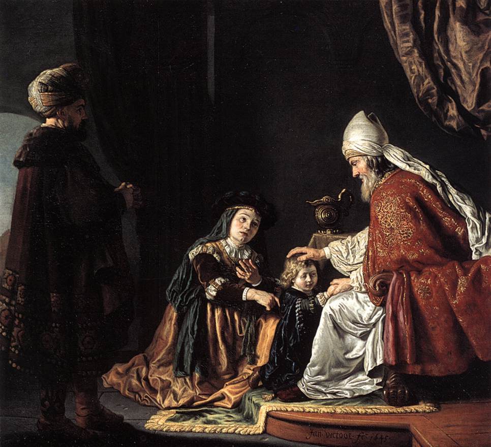 Hannah Giving Her Son Samuel to the Priest by