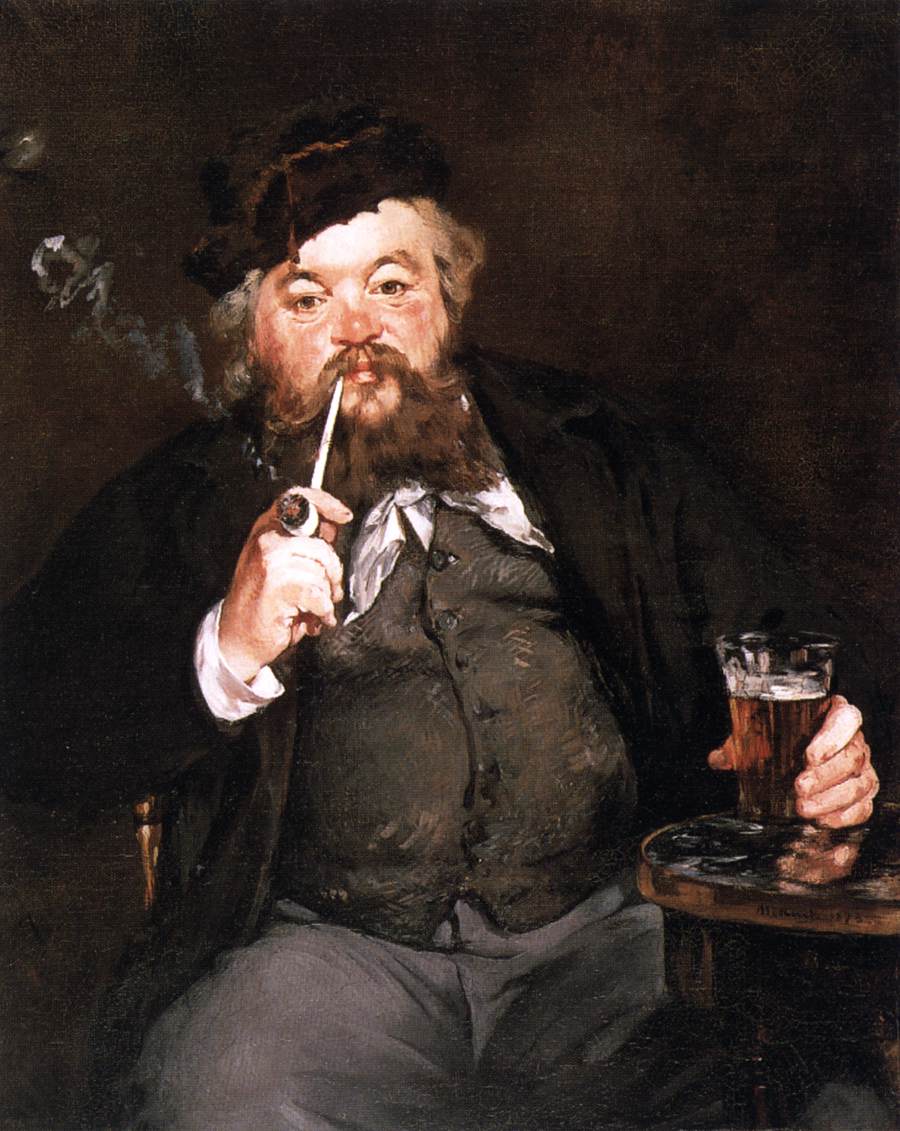 Le Bon Bock (Portrait of Emile Bellot) by MANET, Edouard