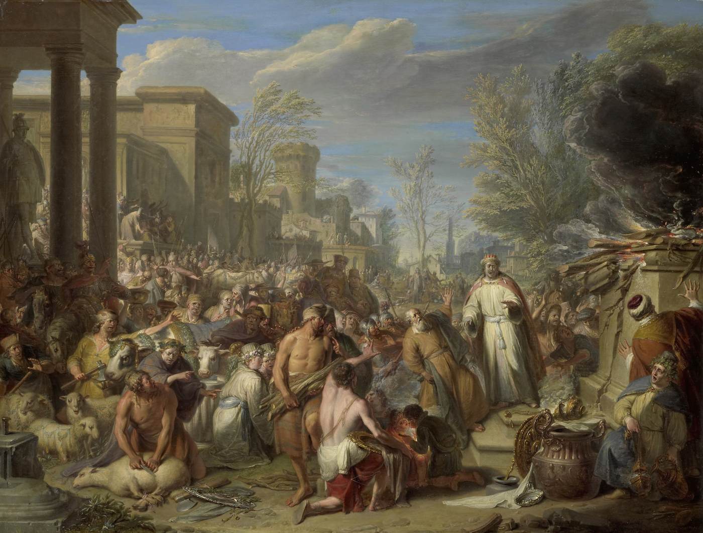 The Idolatry of Jeroboam by ROORE, Jacques Ignace de