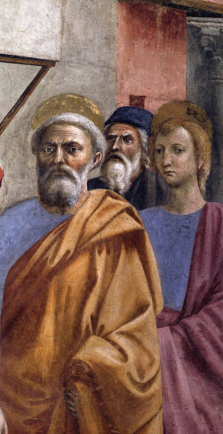 St Peter Healing the Sick with his Shadow (detail) by MASACCIO