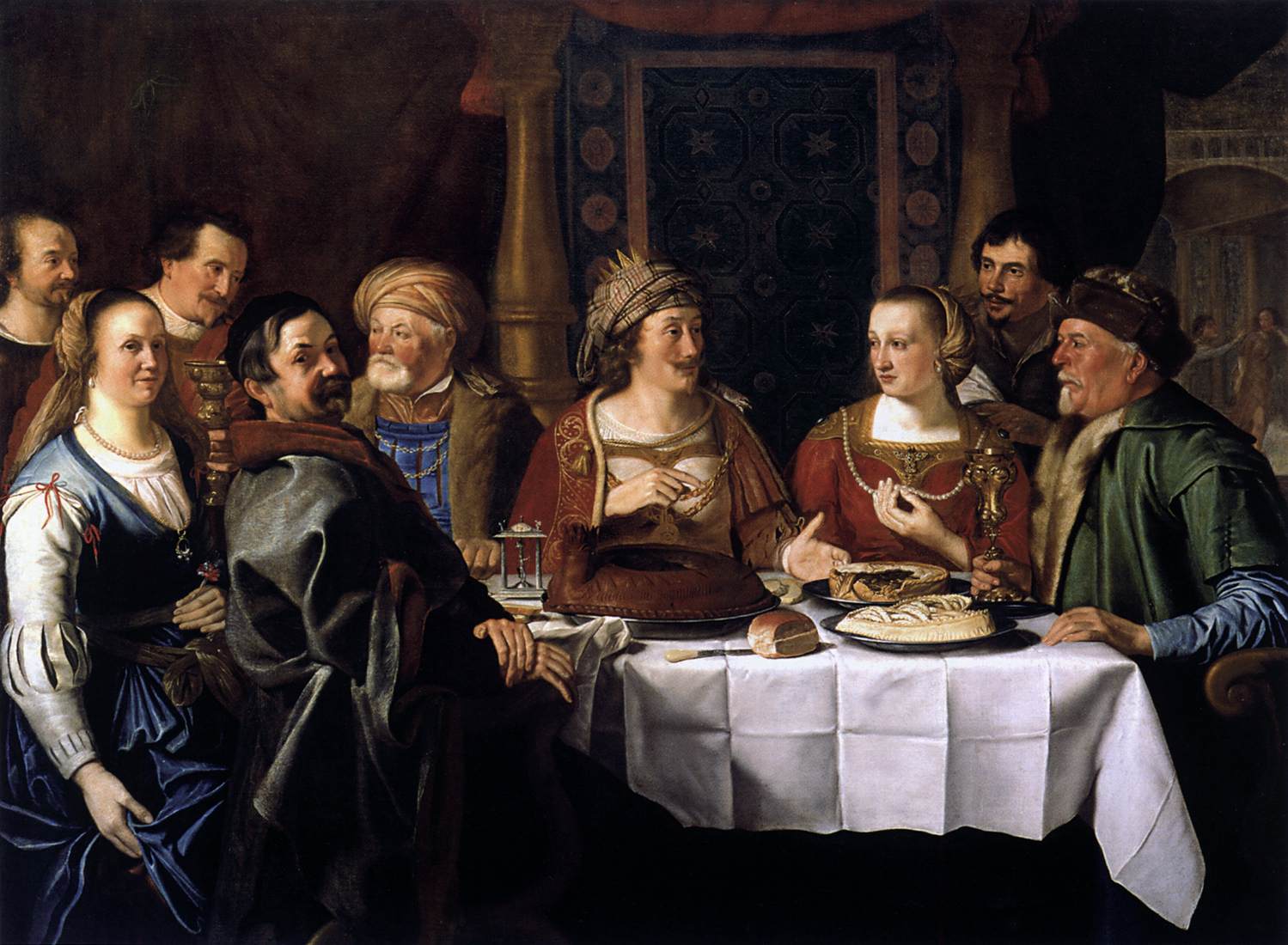 Wedding Dinner by HASSELT, Jacob Gerritsz. Van