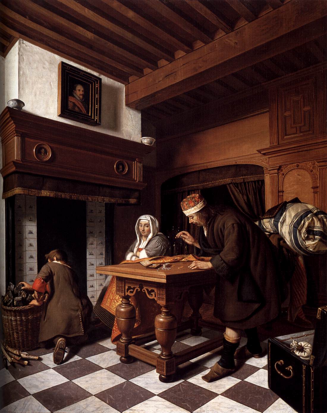 A Man Weighing Gold by MAN, Cornelis de