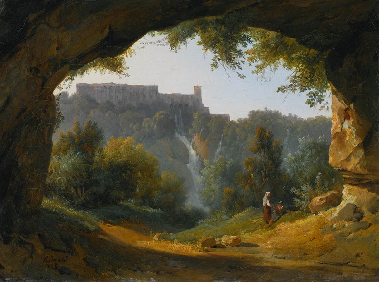 View of Tivoli from a Grotto by RÉMOND, Jean-Charles-Joseph