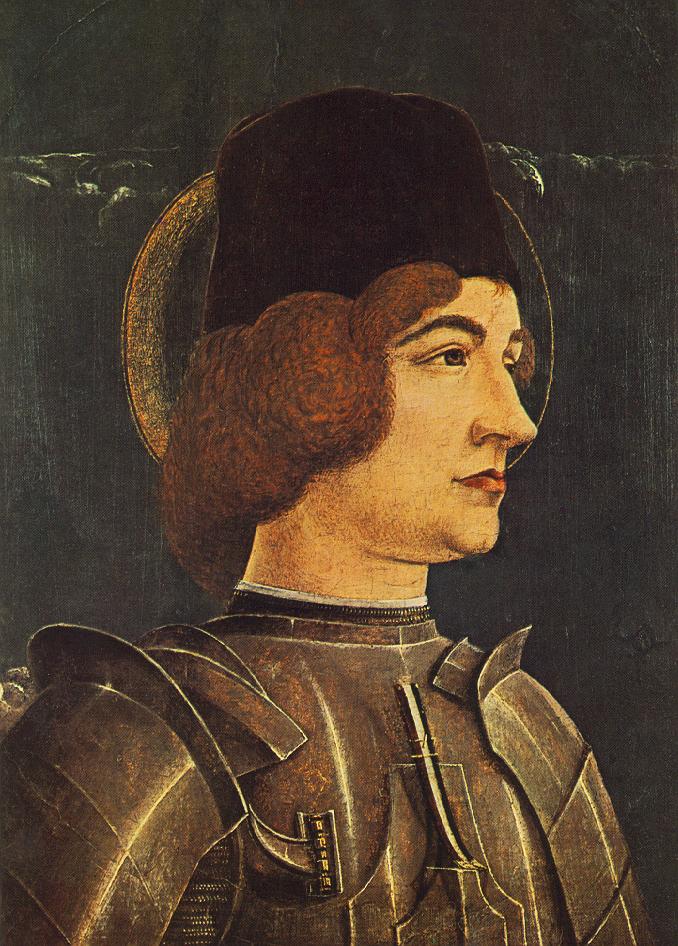 St George (fragment of a panel from the Roverella Polyptych) by TURA, Cosmè